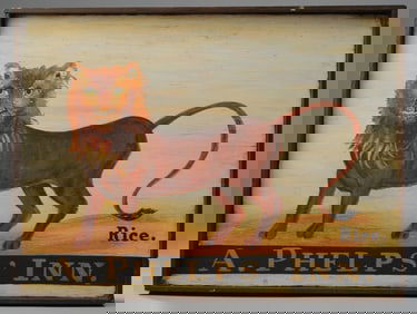 Folk Art Tavern Sign, A. Phelps' Inn