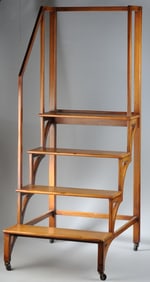 Vintage Wooden Library Steps