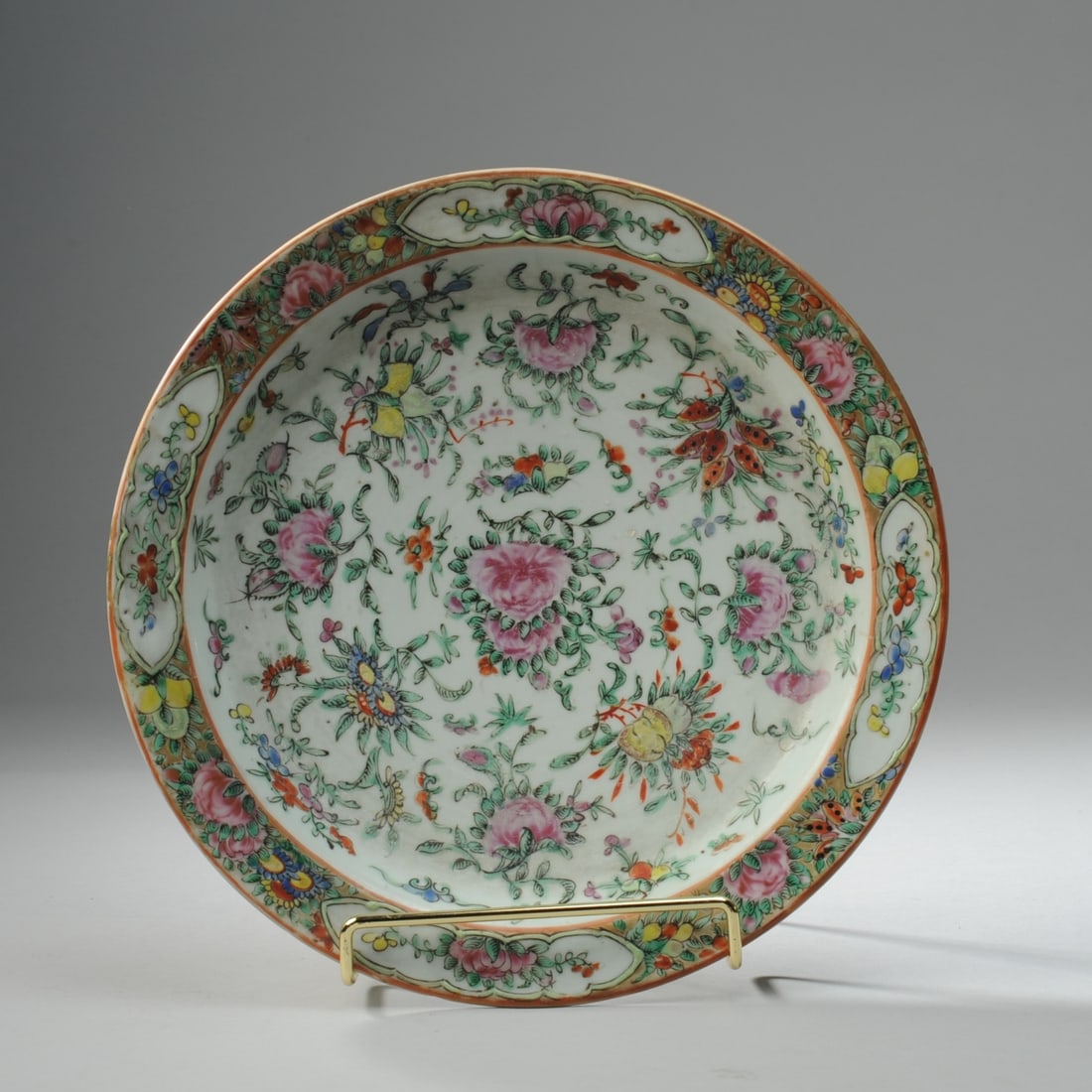 Chinese Export Rose Canton Charger (1 of 7)