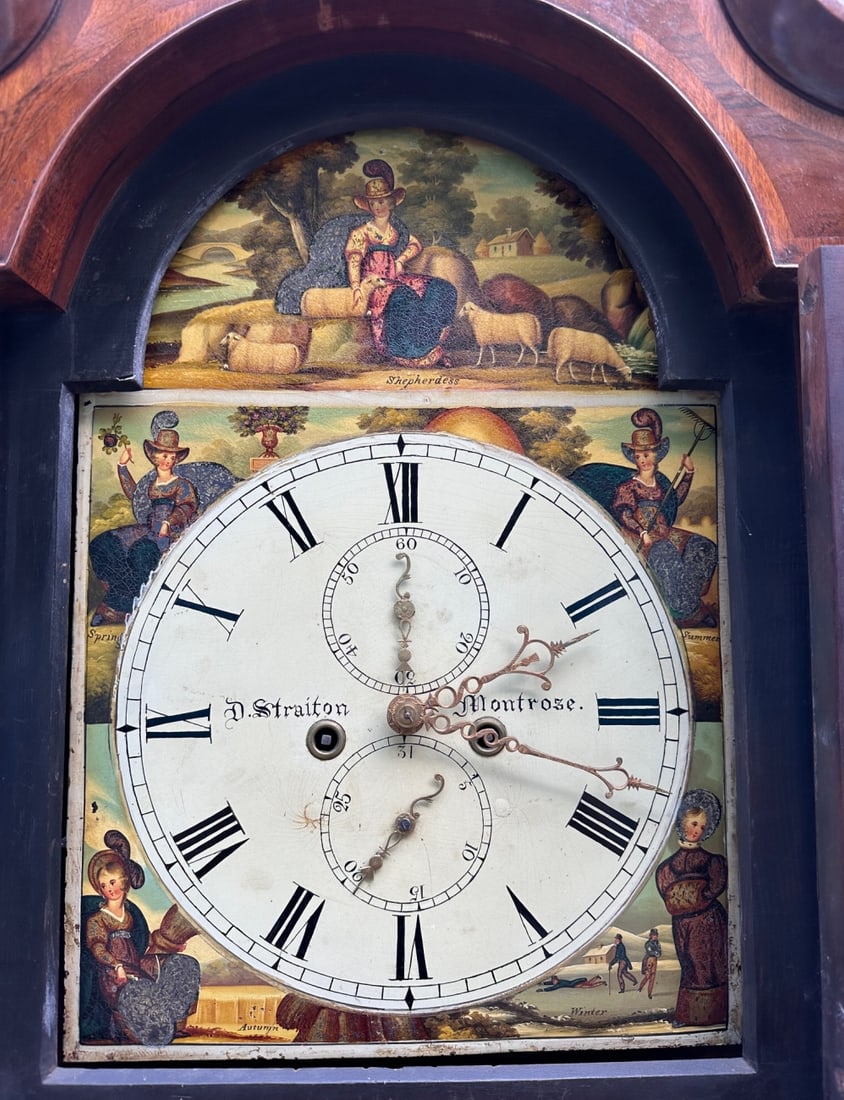 Scottish Mahogany Longcase Clock (1 of 11)