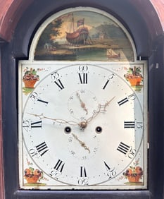 19th C. English Mahogany Longcase Clock