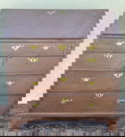 18th C. English Slant Front Desk