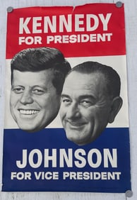 Original Kennedy & Johnson Campaign Poster