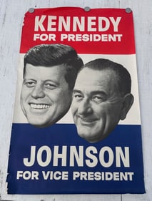 Original Kennedy & Johnson Campaign Poster