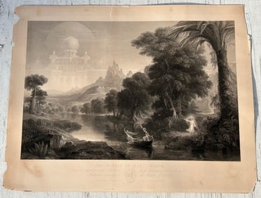 Antique Print The Voyage of Life - Youth
