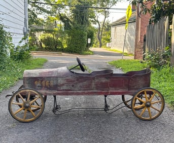 Early 20th C. National 2-Seat Pedal Car