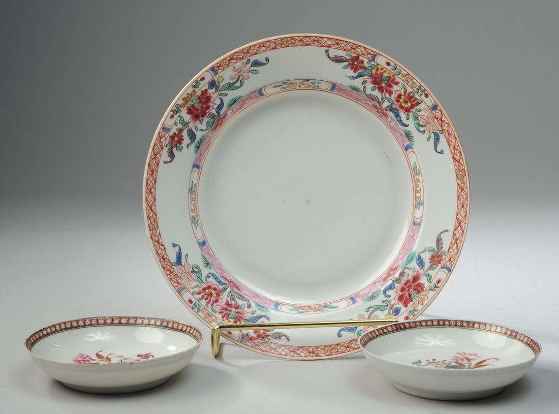 3 Pcs. 18th C. Chinese Export Porcelain (1 of 8)