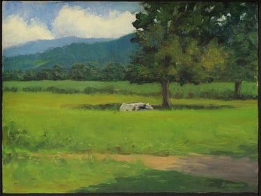 Joseph Burrough (b. Richmond, Va) Oil Painting