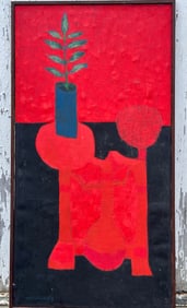 Modernist Still Life Painting signed Woolway