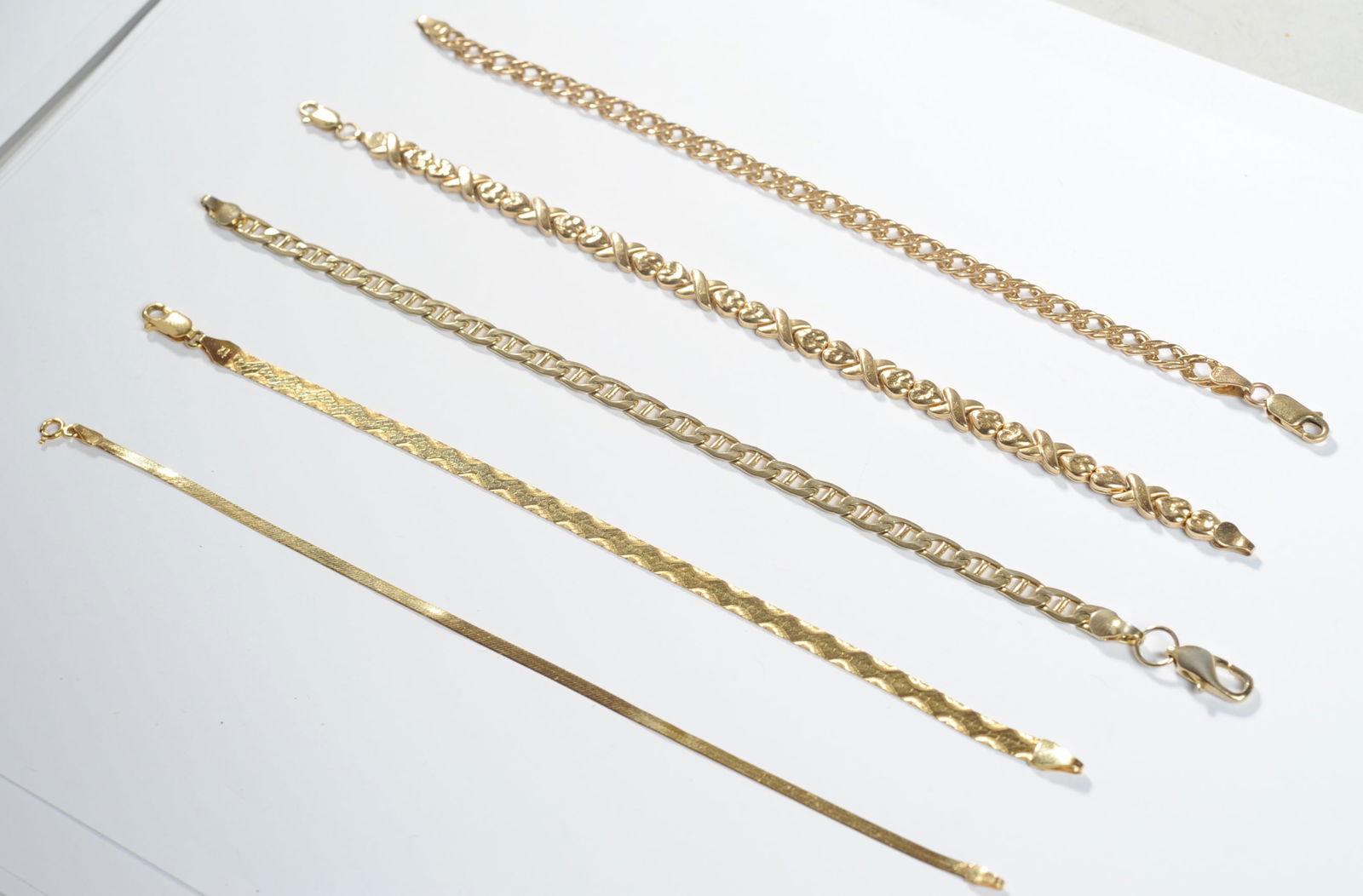 Five 14K Gold Bracelets (1 of 6)