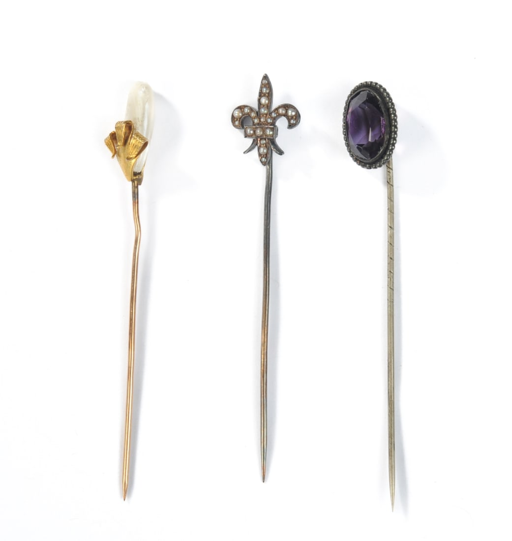 Three Non-Gold Stick Pins (1 of 2)