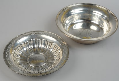 Two Sterling Silver Bowls