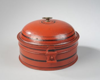 19th C. Painted Tin Spice Box