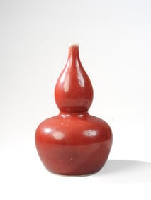 Chinese Double Gourd Langyao Vase, Qing Dynasty