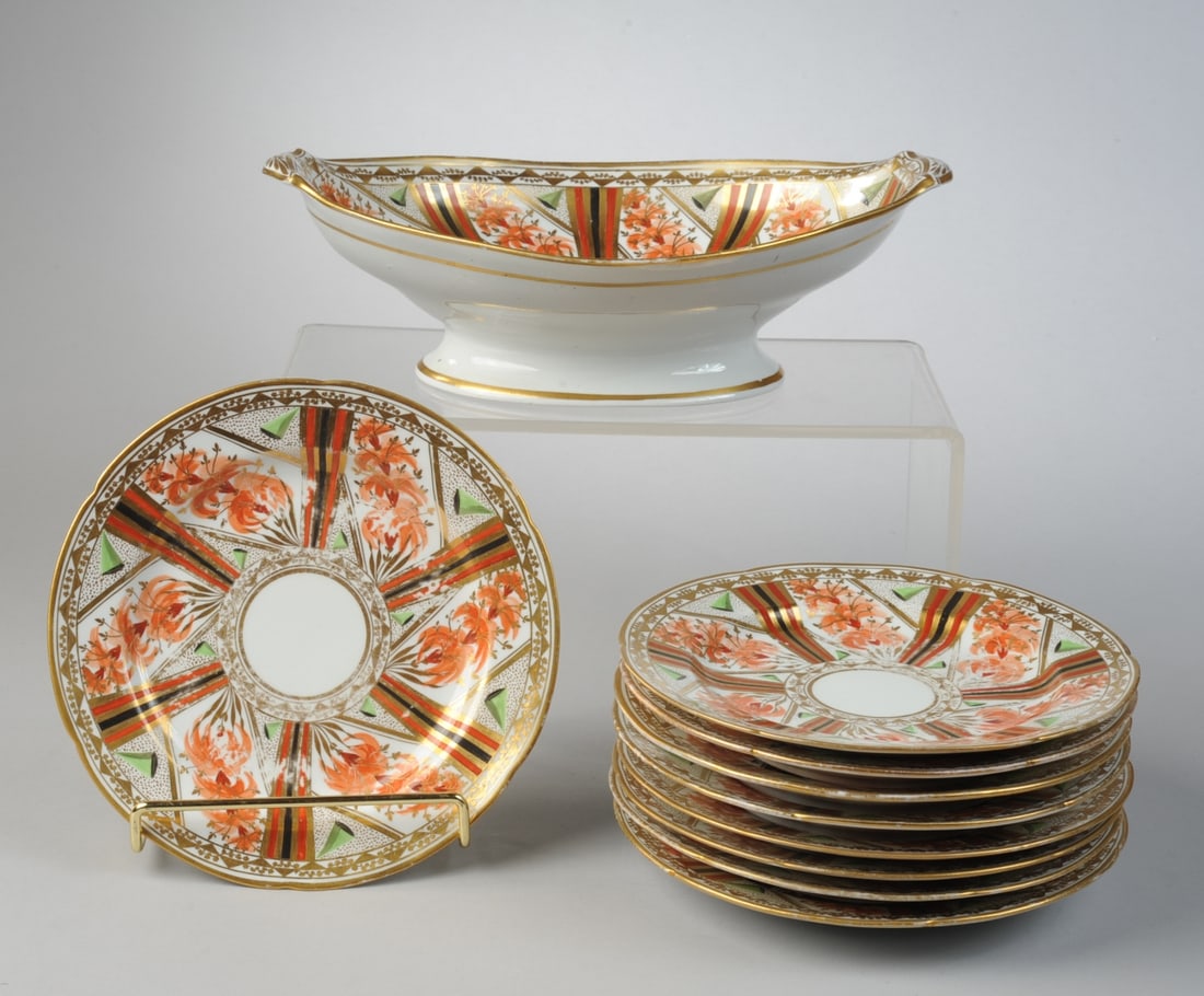 Samson, Paris  Imari Style Serving Bowl, Plates (1 of 13)
