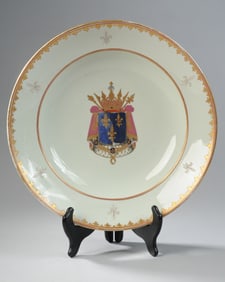 Lg Samson Paris Chinese Export Style Armorial Bowl