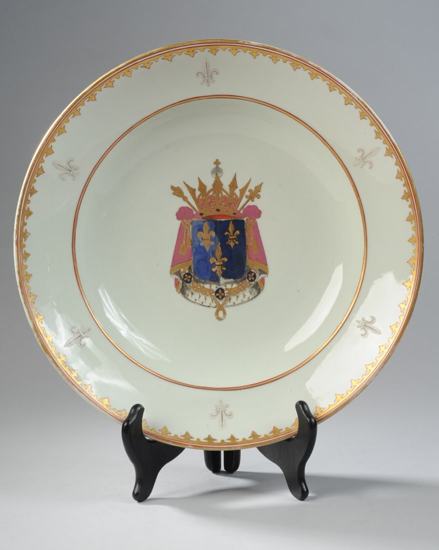 Lg Samson Paris Chinese Export Style Armorial Bowl (1 of 6)
