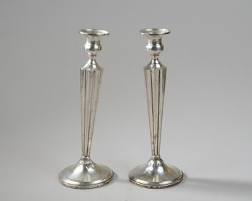 Pair Weighted Sterling Candlesticks