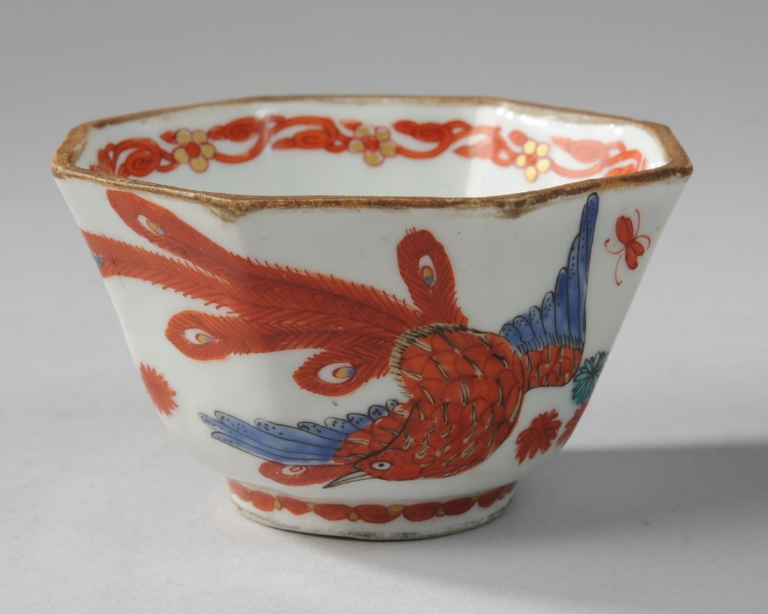 19th C. French Chelsea Style Kaikimon Cup (1 of 6)