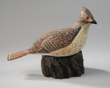 Carved and Painted Ruffed Grouse, Signed