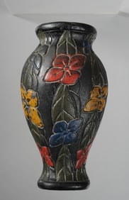 Japanese Tree Bark Ceramic Wall Pocket Vase