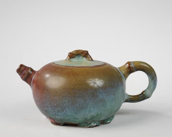 Chinese Yixing? Teapot with Jun Glaze