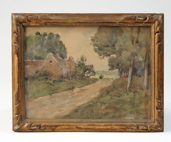 Arts & Crafts Framed Watercolor