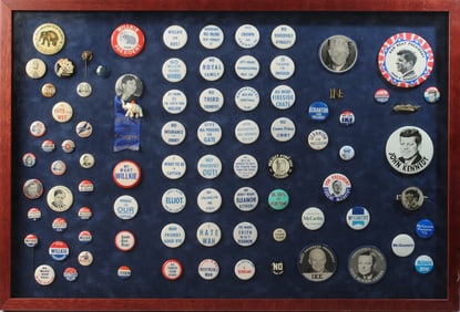 Collection of U.S. Political Campaign Buttons
