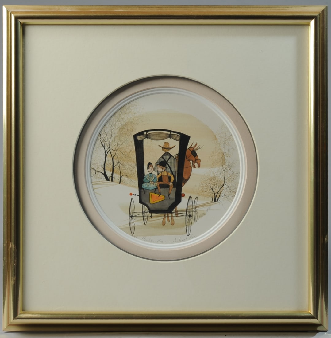 P. Buckley Moss (1933 - 2024) Watercolor on Paper (1 of 3)