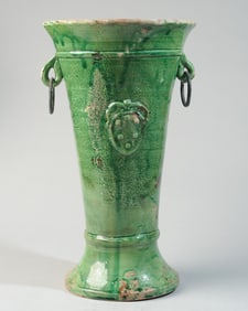 Late 20th C. Italian Vietri Umbrella Stand