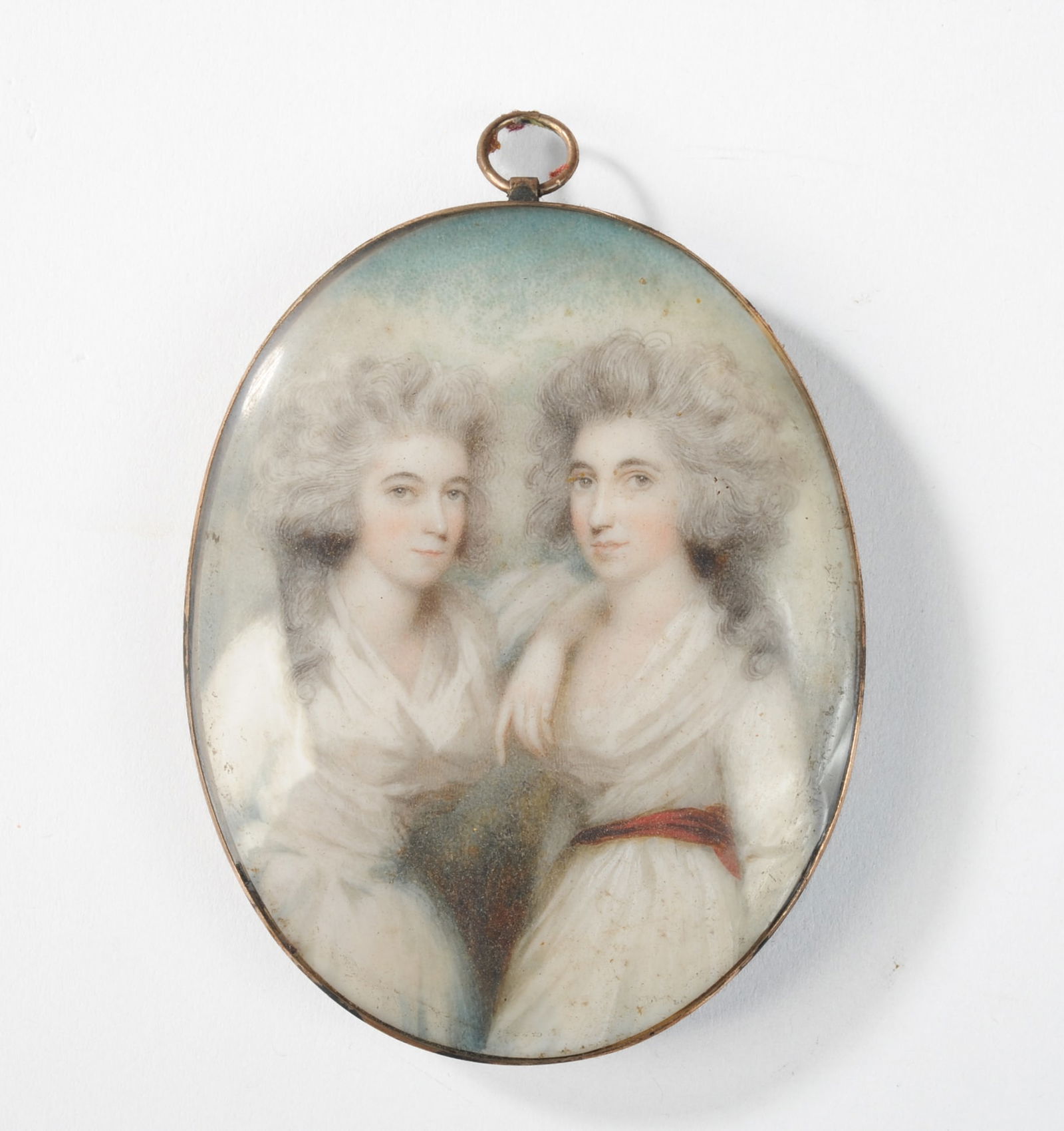 Portrait Miniature of Two Young Women (Sisters?) (1 of 2)