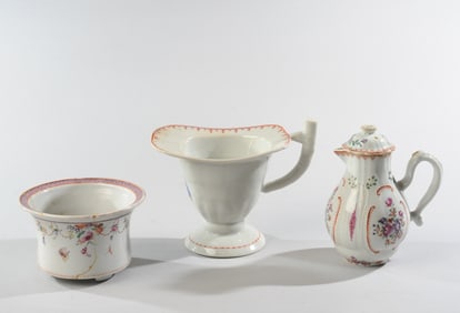3 / 18th C. Chinese Export Famille Rose Items