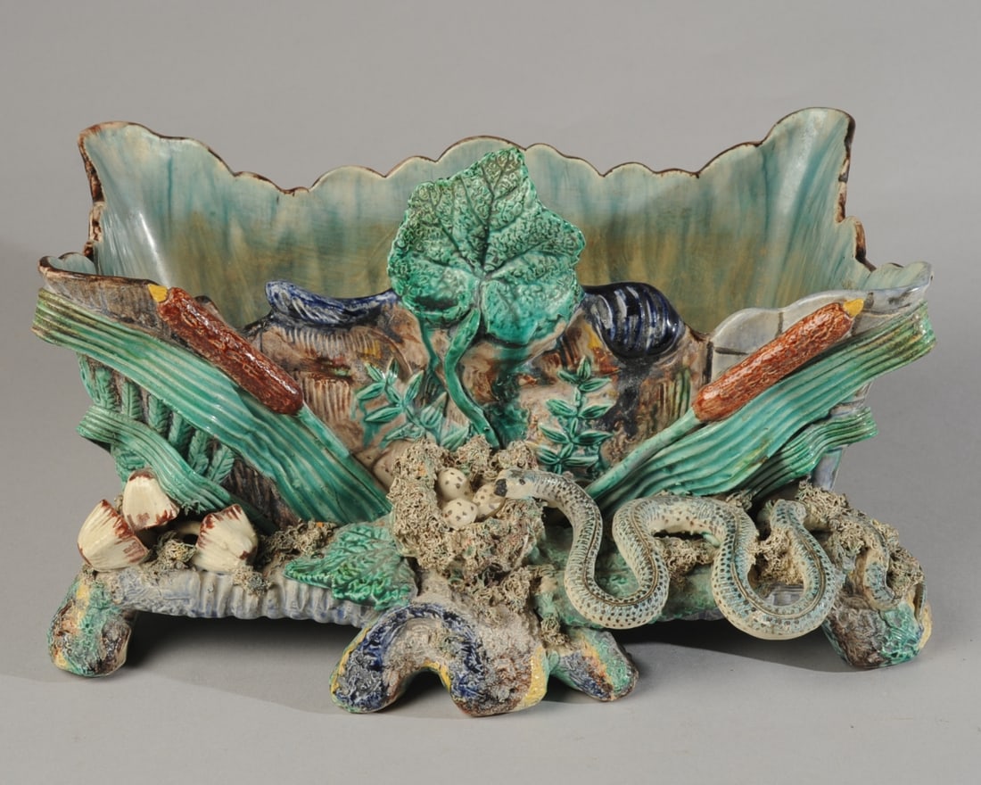 Palissy Ware Jardiniere (1 of 5)
