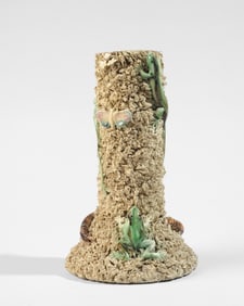 Jose Cunha Palissy Ware Vase, Portugal