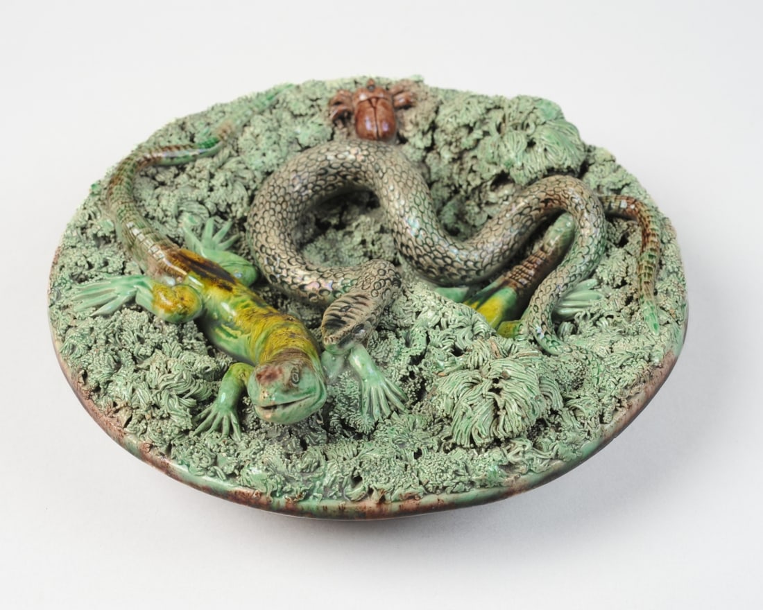 Manuel Mafra Palissy Ware Plate, Portugal (1 of 9)