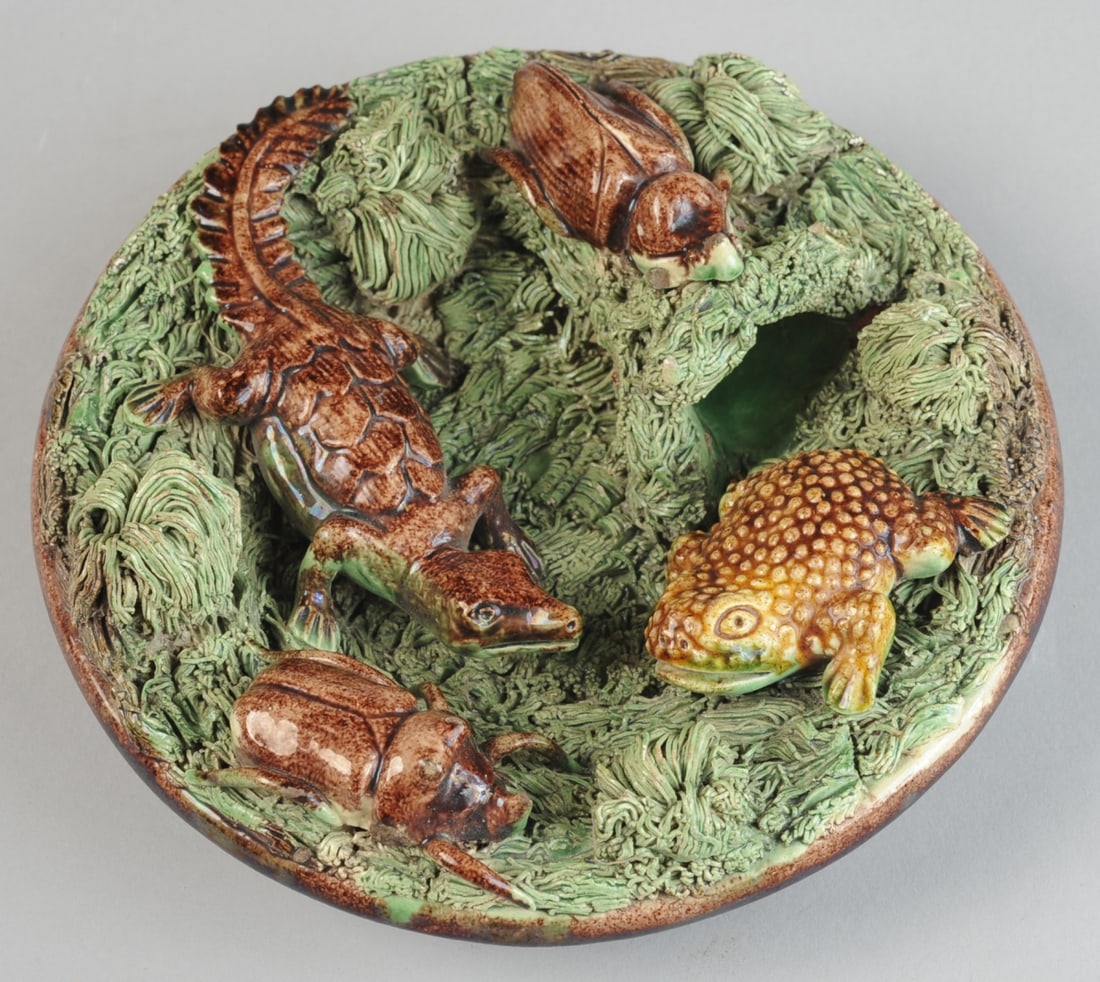Manuel Mafra Palissy Ware Plate, Portugal (1 of 6)