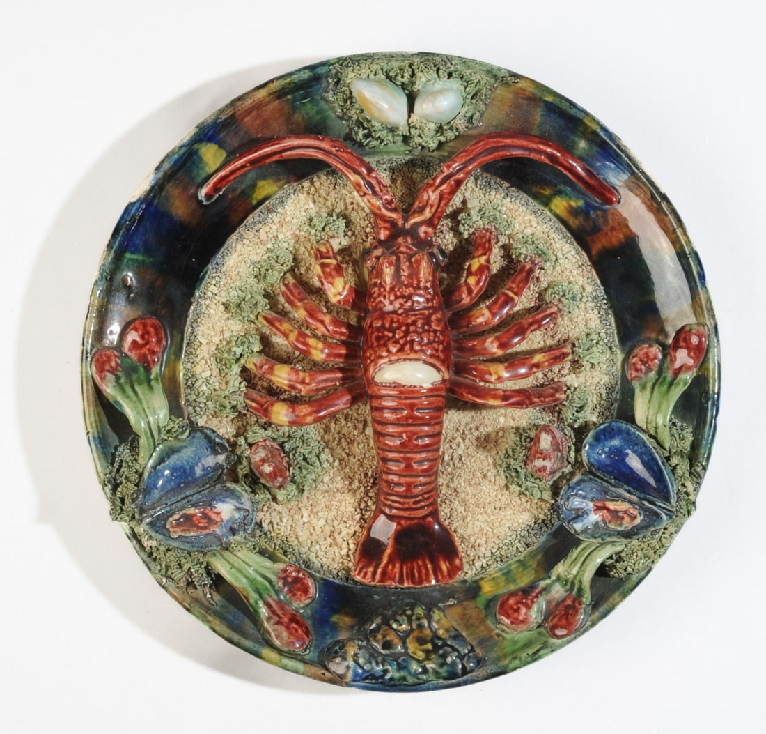 Palissy Ware Lobster Plate (1 of 6)