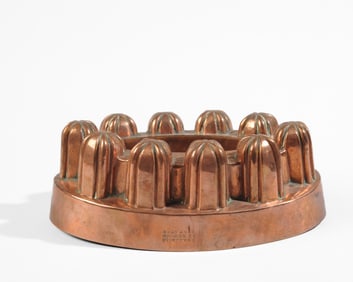 19th C. Copper Jelly Mold Gray & Son, Edinburgh
