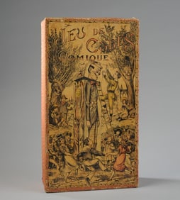 19th C. French Puzzle Blocks, Jeu de Cubes Comique