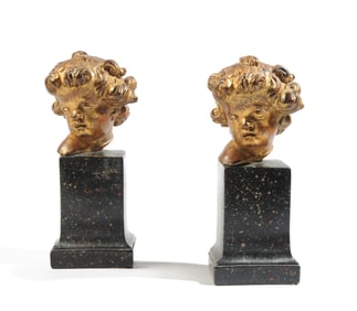 Vintage Borghese Cherub Bookends