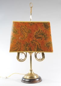 Vintage Brass Hunting Horn Lamp