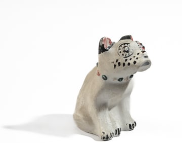 C.1930s-40s Painted Chalkware Dog