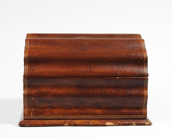 19th C. English Leather Letter Box
