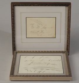 19th C. Ornamental Penmanship Samples