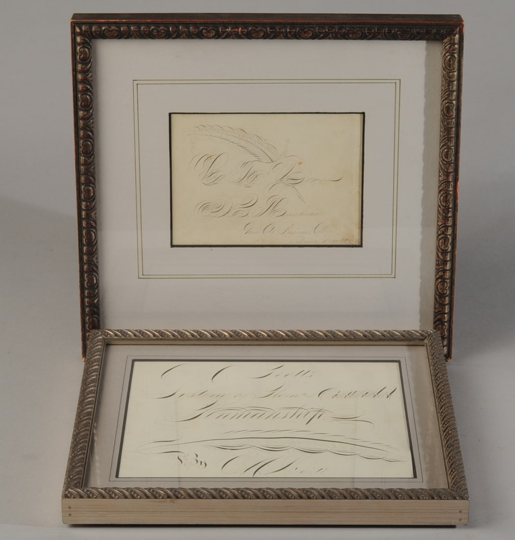 19th C. Ornamental Penmanship Samples (1 of 3)