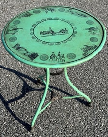 19th C. French Tole Garden Table