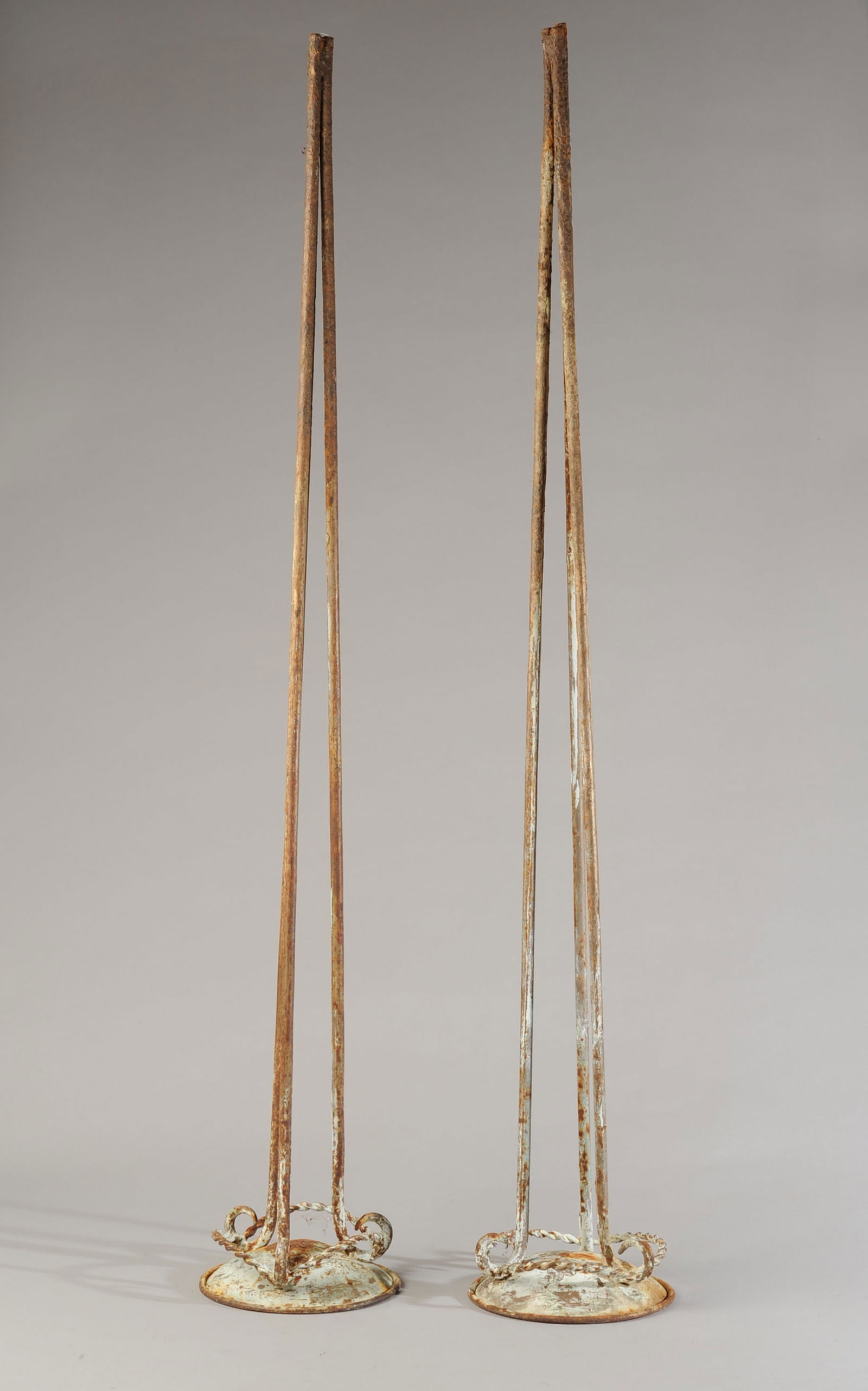 Pair of Vintage Iron Garden Torch Holders (1 of 5)