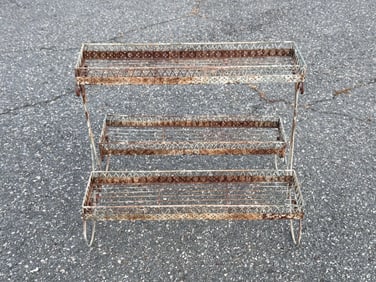 Vintage Painted 3-Tier Planter