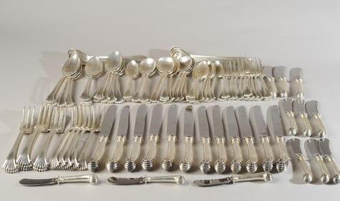 95 pcs. Tuttle Sterling Silver Flatware