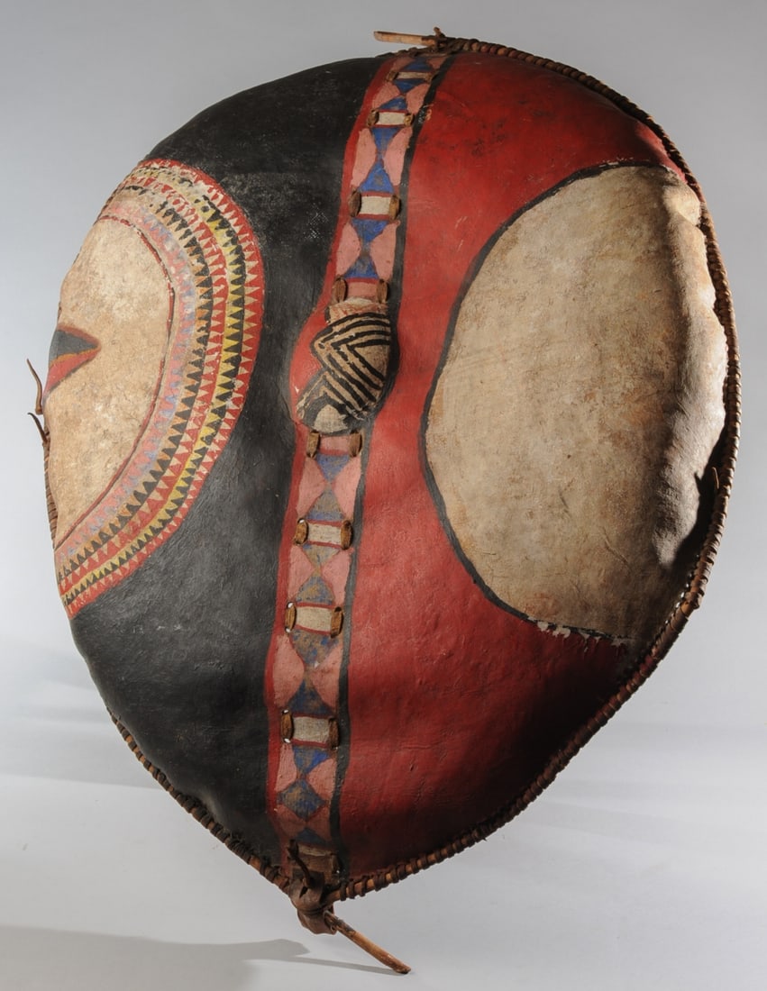 Maasai Painted Hide Shield, Kenya (1 of 13)